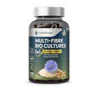 Psyllium Husk Capsules 1,000mg Multi-Fibre, High Strength Fibre Supplement | 5-in-1 Psyllium Husk Powder for Adults - Daily Digestive Support & Regularity - 120 Vegan Capsules, 60 Day Supply