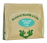 Natural Health 4 Life Vegetable Fibre Psyllium Husks 500 g (1 Pouch with scoop)