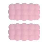 Psytfei 2PCS Car Knee Cushion Memory Cotton Super Soft Universal Fit Paste Installation Leg Elbow Cushion Pad Black Reduce Fatigue Breathable Memory Foam (Pink)