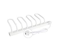 Psytfei 40W Household Wall Mounted Shoe Dryer Thermostat Aluminum Electric Boot Drying Machine for Home Office 61x12x22cm(UK Plug 220V)