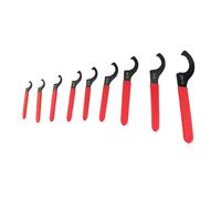 Psytfei 9PCS Set Coilover Spanner S2 Tool Steel C Shape ER Nut Shock Spanner Hook Wrench for Vehicles Coilover Adjustment