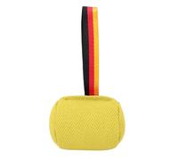 Psytfei Dog Bite Tug Toy Thickened Abrasion Proof High Strength Non Slip Buffer Handle Puppy Bite Pillow Toy Black (Yellow)