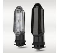 Psytfei LED Turn Signal Indicator 2Pcs for Click 125 150 Vario 125 150 150 X X-Adv 150 Motorcycle (Black)