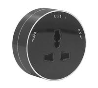 Psytfei Outlet Adapter Removable Power Track Socket Cordless Water Proof Modern Round Electric Plug Adapter with Indicator Light Track Accessory 13A