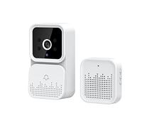 Psytfei Smart Video Doorbell Wireless Ring Battery Doorbell HD Camera PIR Motion Detection IR Alarm Security Door Bell Wi-Fi Intercom for Home Apartment