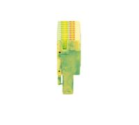 PT 2.5/1P Plug-in Terminal Block Push-in/Plug 2.5mm² Cable Socket PPH2.5-1/2/3/4/5/6/7/8/9/10 Pin Test Adapte Din Rail Connector(PPH2.5-10-PE,1 Pc)