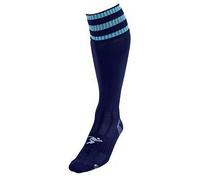 Precision Football Socks 3 Stripe Pro Boys L Navy/Sky