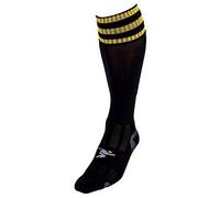 PT 3 Stripe Pro Football Socks Mens Black/Gold