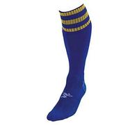 PT 3 Stripe Pro Football Socks Mens Royal/Gold