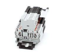 PT 4-HESI 5 * 20mm Fuse Holder Push-in Terminal Block With LED 24V/220V 4mm² Cable Din Rail 10Pcs(Black-without LED)