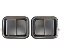 PT Auto Warehouse CH-3833S-DP - Outside Exterior Outer Door Handle, Smooth Black - Full Size Doors, LeftRight Pair