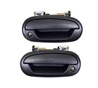 PT Auto Warehouse FO-3503A-FP - Outside Exterior Outer Door Handle, Textured Black - Front Left/Right Pair