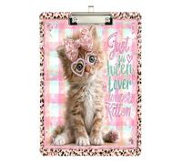 pt clipboard Just A Girl Who Loves Kitten Hard Board for Football Softball Coaching Size 9 x 12.5 Tablas para escribir