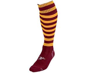 PT Hooped Pro Football Socks Boys Maroon/Amber
