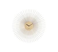 PT Living Wall Clock Peony Steel Large Gold, Alloy, 60 x 3.5 cm