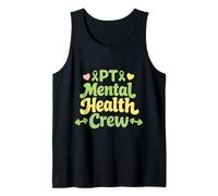 PT Mental Health Crew Retro Physical Therapy Team Support Tank Top