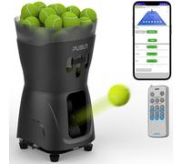 PT-MINI Pro Tennis Ball Machine: Automatic Serve with Adjustable Speed and Angle. Durable Build, high Capacity, Remote-Controlled. Premium Training Tool for Players of All Levels. (Black)