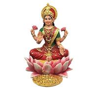 PT Pacific Trading Lakshmi Hindu Goddess on Lotus Statue Sculpture