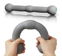 PT Pro Tennis Elbow Trainer For Physical Therapy, Textured Grip, Elbow Pain Relief, Resistance Bar For Tendonitis And Golfer's Elbow, Improve Grip Strength, Pickleball Elbow And Golfer's Elbow, Gray