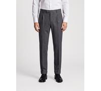 PT TORINO Master Slim Fit Pleated Wool Blend Tailored Trousers - Size: 46 - male