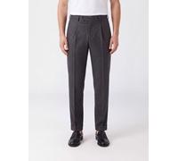 PT TORINO Master Slim Fit Pleated Wool Blend Tailored Trousers - Size: 48 - male