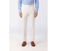 PT TORINO Pleated Slim Fit Tailored Trousers in Stretch Cotton - Size: 48 - male