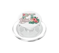 PT Tropical Flowers Physical Therapist Aloha Summer Girl PopSockets PopGrip for MagSafe