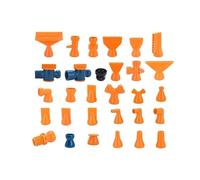 PT1 / 2" NPT3/8 Adjustable Cooling Pipe, Coolant Hose, Porous Flat Round Nozzle Plastic with Switch(L4433-2 10PCS)