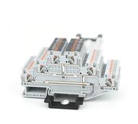 PT1.5-3L-PV Bonding Push-in Din Rail Terminal Block 1.5mm² Terminal Wire Connector 5Pcs(5 Pcs)