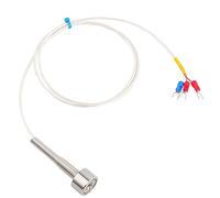 PT100 Magnetic Temperature Sensor, Thermistor Probe with 304 Stainless Steel Housing, 60 to +150°C Range, Magnetic Adsorption for Pump Motor Boiler Heat (4m)