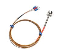 PT100 Temperature Sensor Magnetic Mount Design 350℃ Heat-Resistant Waterproof Construction 1M-10M Lead Wire(2,Cable Length 2M)
