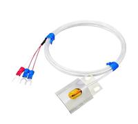 PT100 Temperature Sensor Pipe Surface Mount Probe Platinum Resistance RTD Thermal Detector for Cylindrical Applications(Class A length 2m)