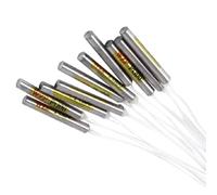 PT100 Temperature Sensor Probe, WZP-035 Two-Wire Thermal Resistance with Fiberglass Insulation, -20 to 200C Range, 30cm Cord for Lab and Industrial Use