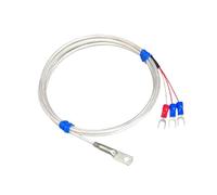 PT100 Temperature Sensor RTD Surface Mount Probe Waterproof Platinum Resistance Industrial Temp Measurement -50 to 200°C(PT100-A-F-2M)