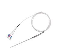 PT100 Type Armored thermocouple WZPK-191 Temperature Sensor 1mm 1.5mm 2mm 3mm 4mm 6mm Probe -200+450 ℃(Probe diam 1.5X300mm)