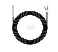 PT1000 Temperature Sensor 1 m, Digital Waterproof Temperature Sensor with Waterproof Stainless Steel Sensor and Silicone Material Cable up to 200 °C Compatible with Raspberry Pi (Pack of 1)