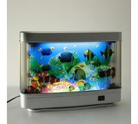 PTAHON Artificial Tropical Fish Decorative Moving Aquarium Lamp - Virtual Ocean Movement Kids Fake Fish Tank Baby Aquarium Toy - Relaxing Mini Crib Ocean for