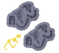 PTaizjjz 2PCS Dinosaur Bones Silicone Molds, Dinosaur Bones Chocolate Molds,Gummy Sugar Chocolate Candy Mold