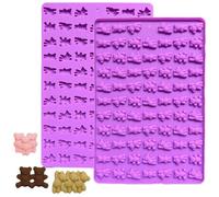 PTaizjjz Bear Silicone Mould,76-Cavity Bear Mini Gummy Mold Silicone Bear Candy Mould for Baking,Cookies,Pudding,Jelly,Dog Treat