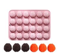 PTaizjjz Brain Shaped Silicone Mold for DIY Halloween Chocolate,Candy, Jelly Non-Stick Baking Mould