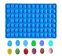 PTaizjjz Easter Silicone Mould,83-Cavity Mini Easter Egg Mold Silicone Mold for Easter Party Baking Gummy, Candy, Chocolate, Cookie, Jelly,Pet Dog Treats Mold