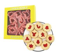 PTaizjjz Mini Christmas Cookie Cutter Set 10 PCS Linzer Cookie Cutter