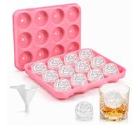 PTaizjjz Rose Ice Cube Tray, Silicone Rose ice Cube Mould