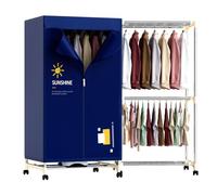 PTALSEAW Travel Portable Clothes Dryer 1000W Mini Dryer, JY01-19, Blue, Stainless Steel