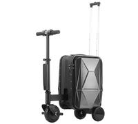 PtaTritious Electric Suitcase, 20L Smart Rideable Suitcase for Adults, Load 242 LBs, Electric Luggage Scooter with One-Button Telescopic + 2 Speed Adjustment, Mileage 8-10 KM, Removable Battery,Blue
