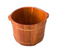PTATT - Foot bath bathtub, home sink, wooden bucket, health bucket, wooden barrel, sauna, soaking A-27cm