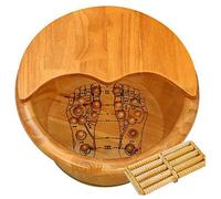 PTATT - Hot Tub Set, Foot Soaker, Toe and Ankle Nails, Pedicure, Upgraded Sturdy Wooden Tub Set C
