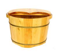 PTATT - Wooden Foot Barrel, Solid Wood Foot Washer, Solid Wood Foot Barrel, Pedicure Foot Soaker, Home Spa D