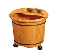 PTATT - Wooden Foot Bucket Tub Massage Spa Sauna Soaker Foot Bath Spa Wooden Bucket Spa Basin Home Home A-30cm