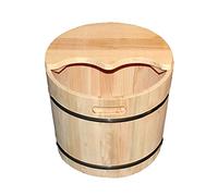 PTATT - Wooden Foot Spa Cube, Pedicure Bowl, Foot Stress Relief Soaker, Wooden Tub for Soaking Foot, Nail and Ankle Soaker, Upgraded Sturdy Standing Tub B